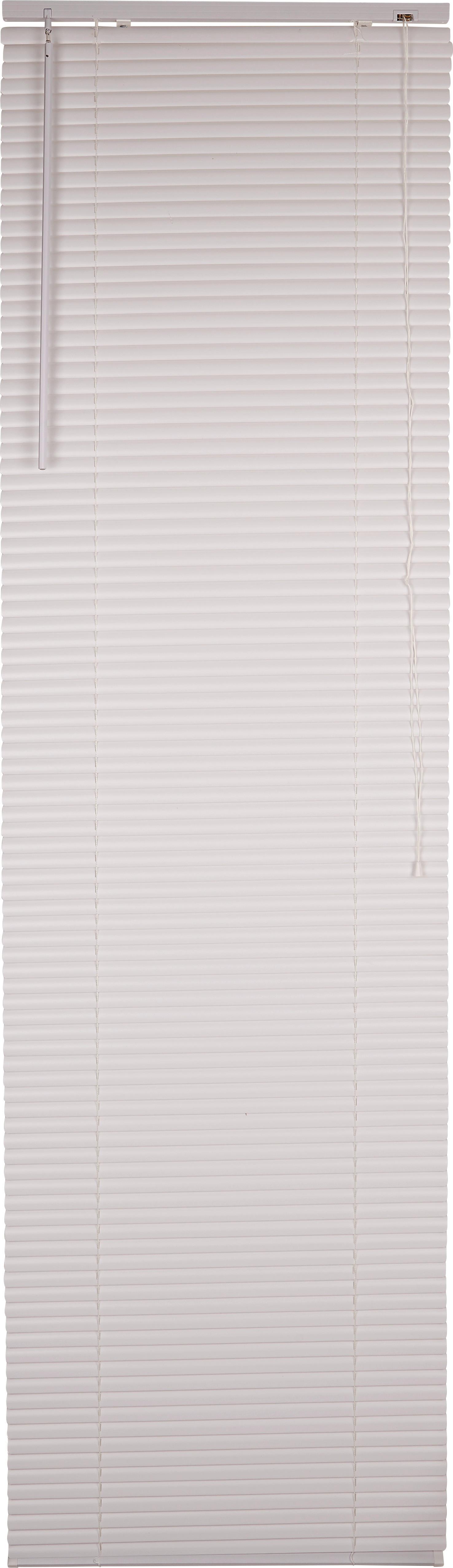 Jalousie Astrid 60x220 Cm Kunststoff Weiß Schnurzug - Weiß, KONVENTIONELL, Kunststoff/Metall (60/220cm) - Ondega