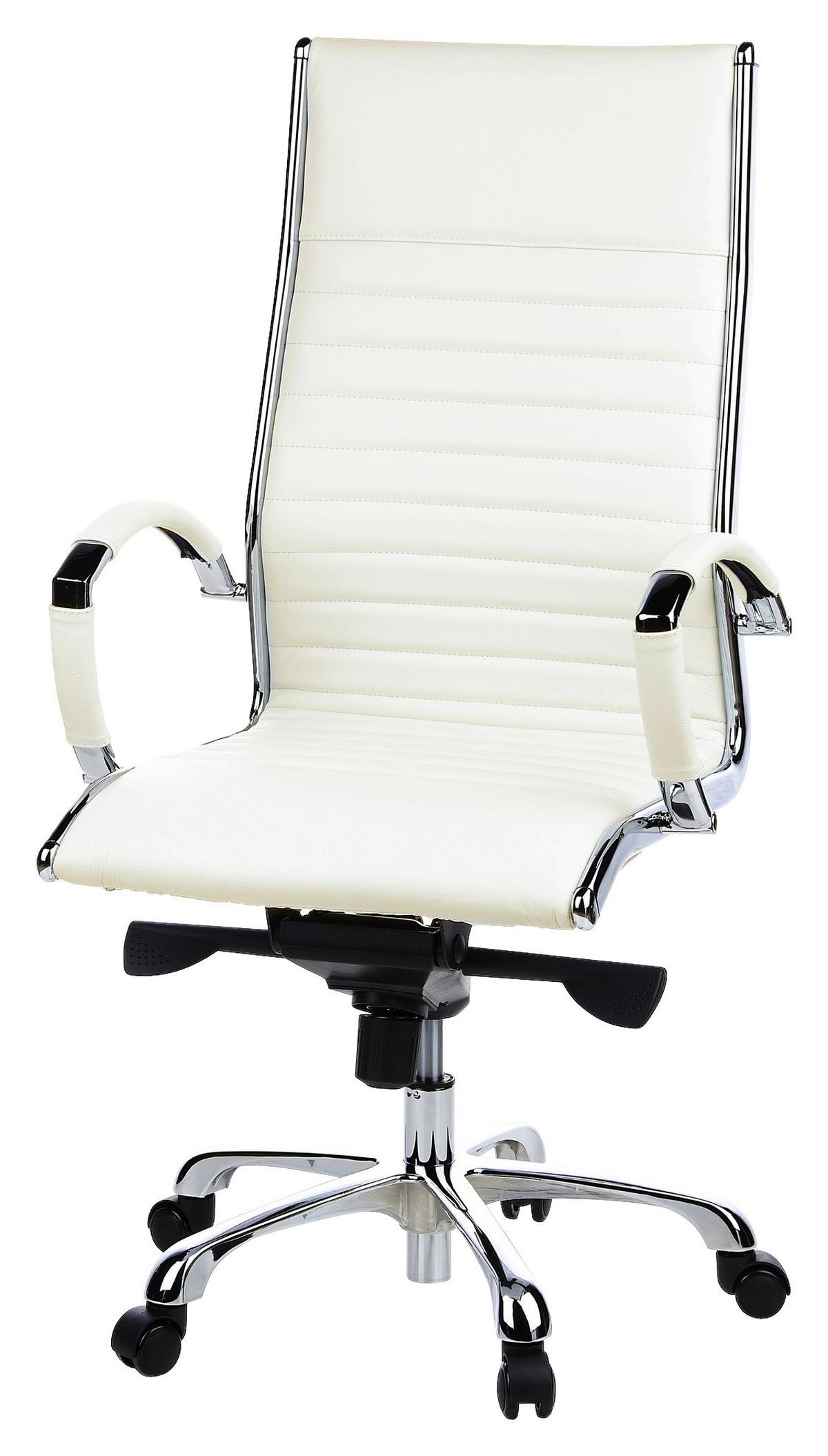 Drehstuhl Parma 20 Cremefarben - Creme, MODERN, Leder/Kunststoff (60/125/50cm) - MID.YOU