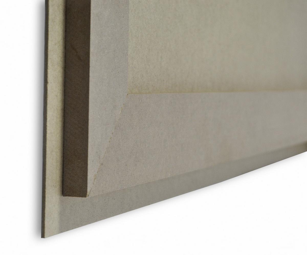 Wandbild Familienregeln Text Braun 29x29 cm - Braun, Basics, Holzwerkstoff (29/29/1,2cm)