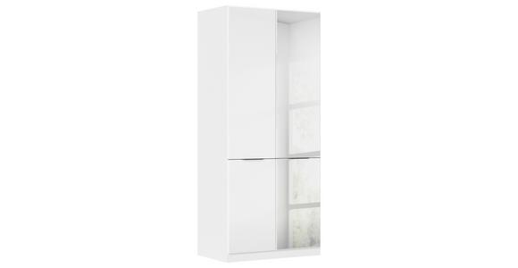 Kleiderschrank Max - Weiß Hochglanz/Weiß, KONVENTIONELL, Holzwerkstoff (91/210/54cm) - James Wood