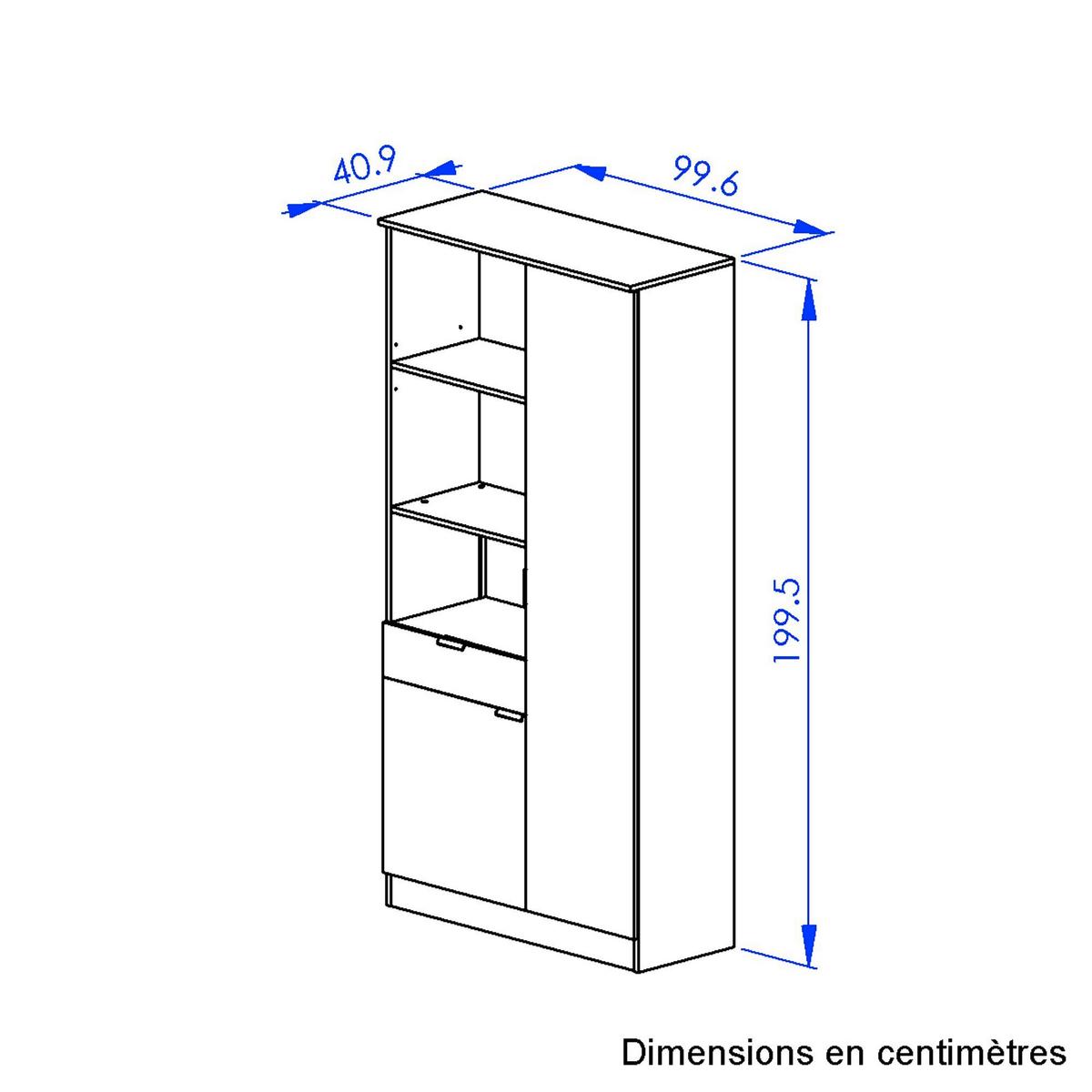 Buffet Eden Eiche Dekor/Schwarz, B: 100cm - Eichefarben/Schwarz, Basics, Holzwerkstoff (100/200/41cm) - MID.YOU