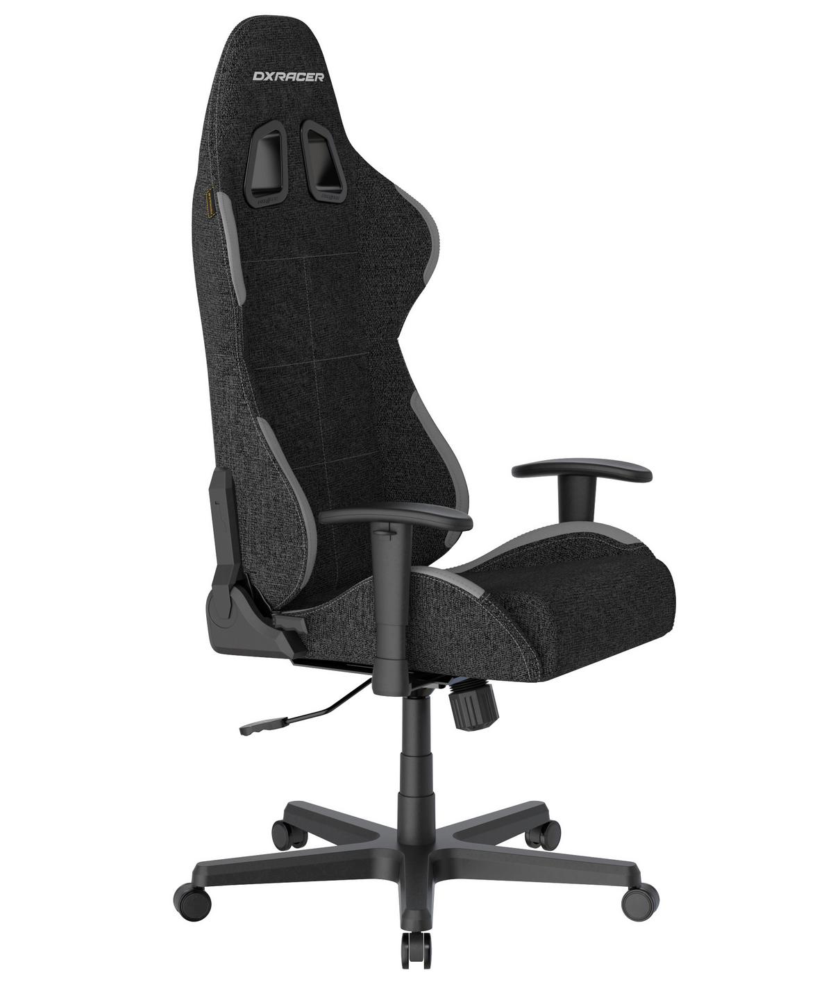 Gamingstuhl Formula Grau/Schwarz B: 70cm - Schwarz/Grau, KONVENTIONELL, Kunststoff/Textil (70/129/70cm) - Dxracer