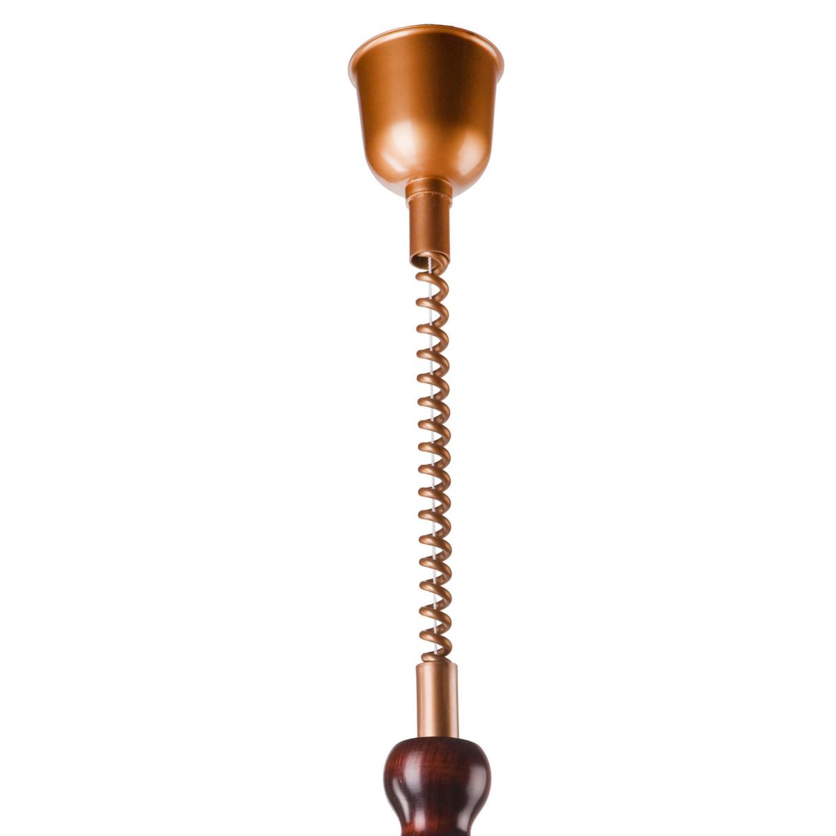 Pendelleuchte Ramona Haselnussfarben B: 30cm - Haselnussfarben, Natur, Glas/Holz (64/30/64cm)