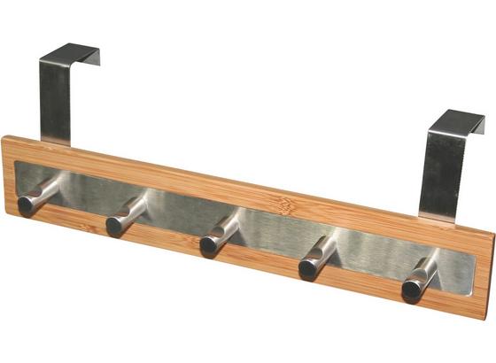 Türgarderobe Lisa - Chromfarben/Naturfarben, MODERN, Holz/Metall (36/12/8cm) Türgarderobe Lisa - Chromfarben/Naturfarben, MODERN, Holz/Metall (36/12/8cm)