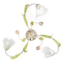 Deckenleuchte 4985/Pl3 - Pink/Weiß, KONVENTIONELL, Glas/Metall (63/20cm)