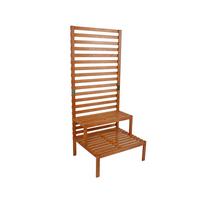 Sichtschutztreppe Concord Eukalyptus - Eukalyptusholzfarben, Basics, Holz (76/180/66cm) - Gardenson