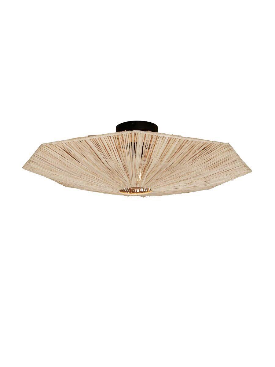 DECKENLEUCHTE PANC031NA - Multicolor, MODERN, Naturmaterialien (65cm) - Good & Mojo