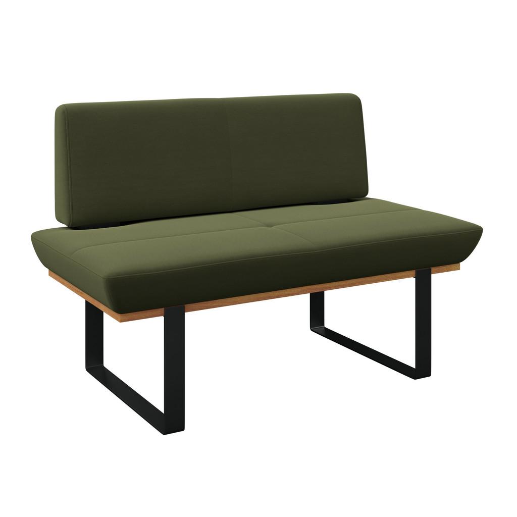 Sitzbank Tristan Webstoff moosgrün, B: 130cm