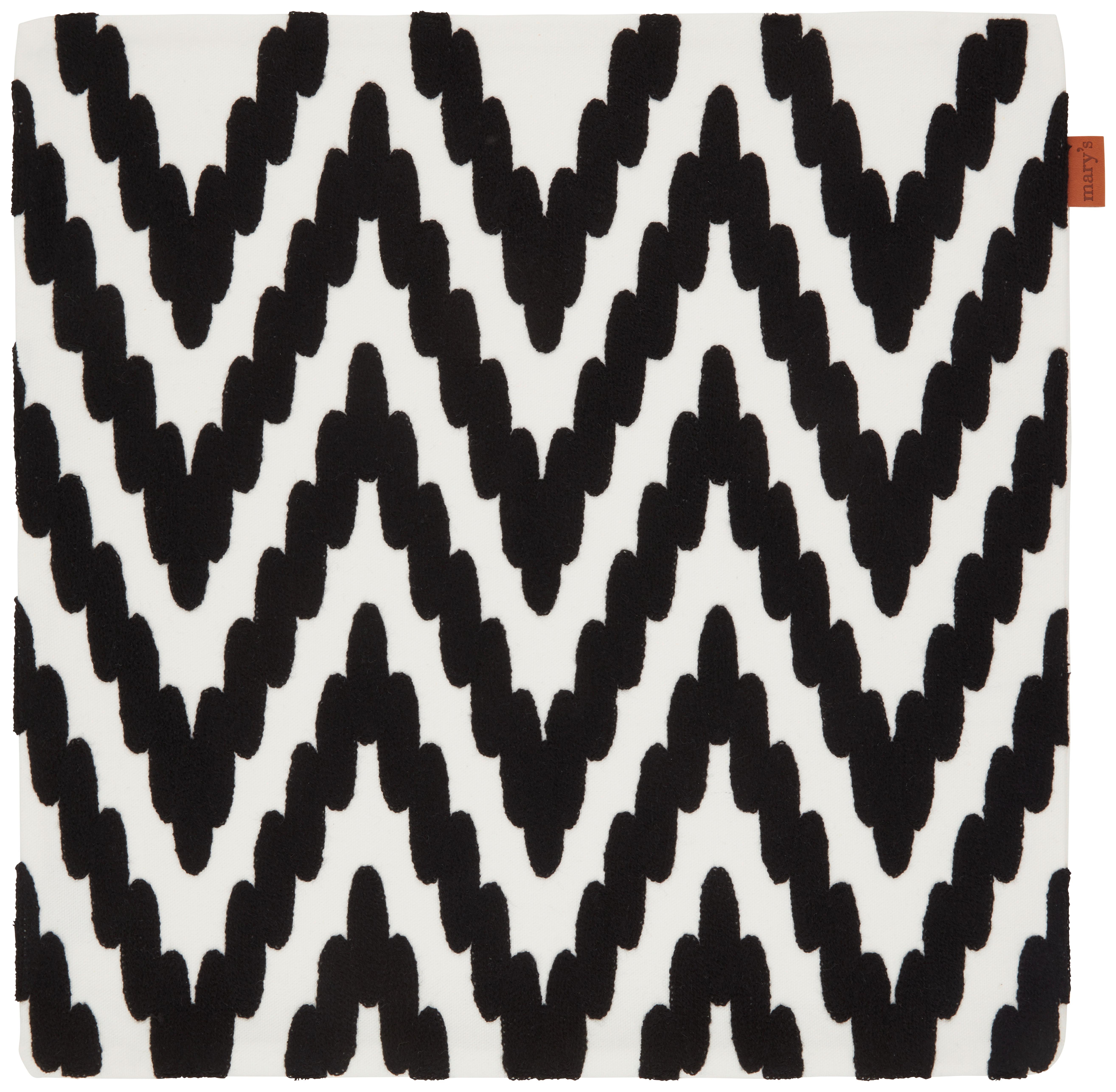 Potah Na Polštář Mary Stick, 45/45cm, Černá - černá, Moderní, textil (45/45cm) - Modern Living