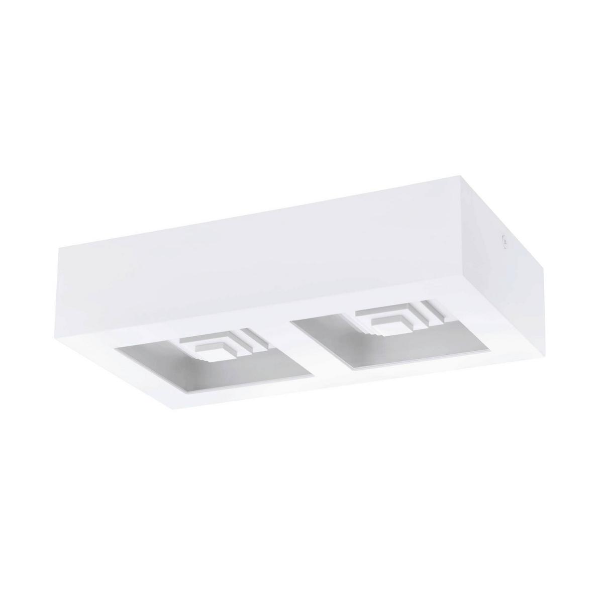 Deckenleuchte 96792* Ferreros - Weiß, KONVENTIONELL, Kunststoff/Metall (25,5/14/6cm) - Eglo