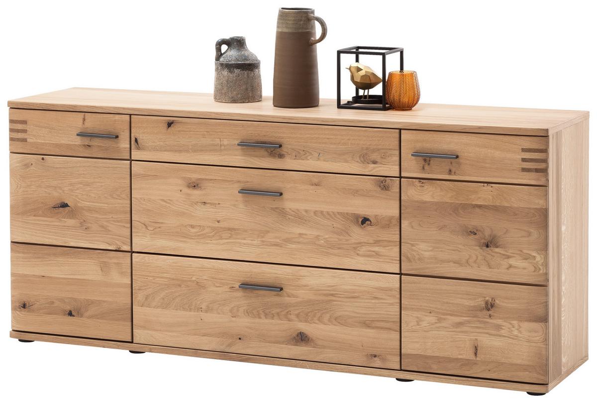 Sideboard teilmassiv B: 180 cm Salvador Eichefarben - Eiche Bianco/Eichefarben, Design, Holz/Holzwerkstoff (180/78/44cm) - Livetastic