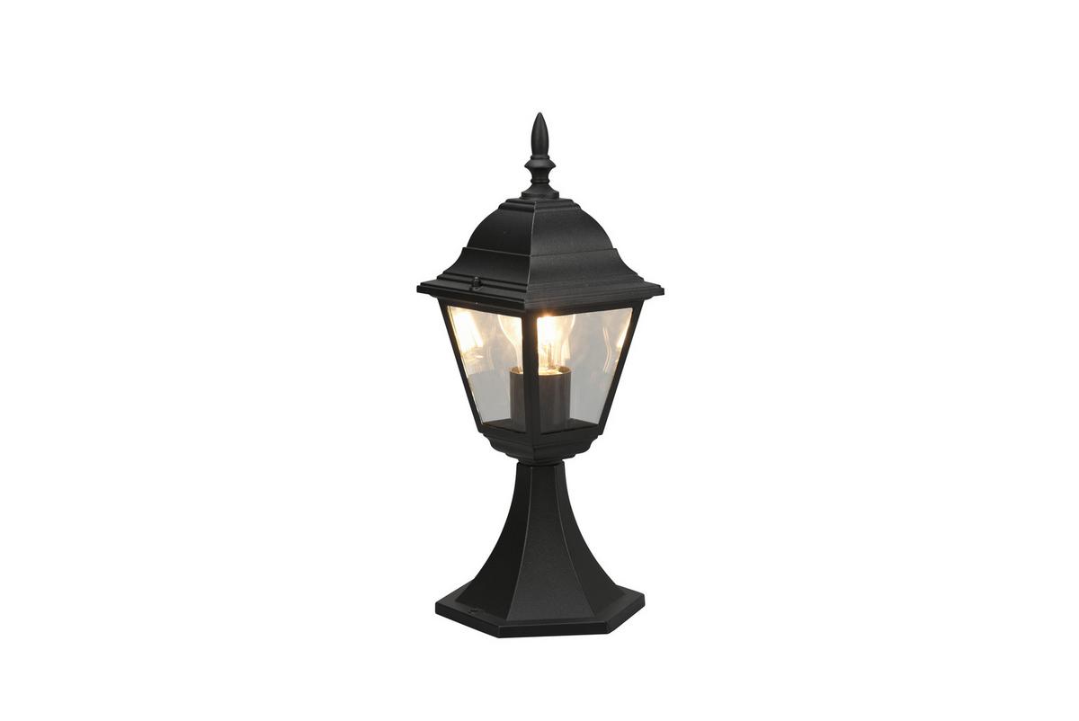 Wegeleuchte 505760132 Livenza - Klar/Schwarz, KONVENTIONELL, Glas/Metall (17/39,5cm) - Trio Leuchten