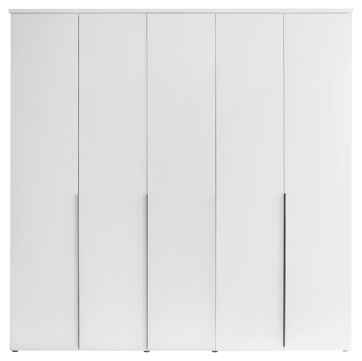Drehtürenschrank 225 cm Kevo Weiß - Weiß, MODERN, Holzwerkstoff (225/225/52cm) - Carryhome