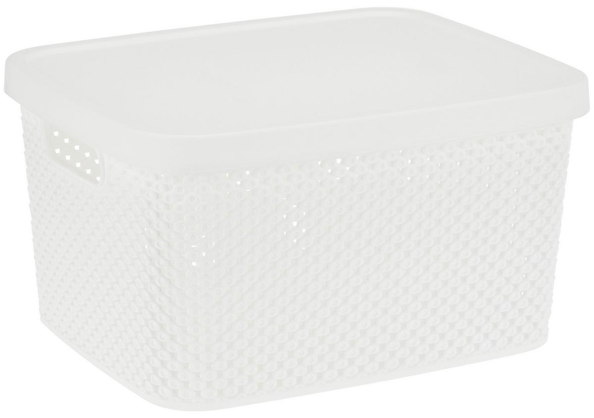 Tárolókosár 7l Diamond - fehér, Basics, műanyag (27/22/15cm) - Luca Bessoni