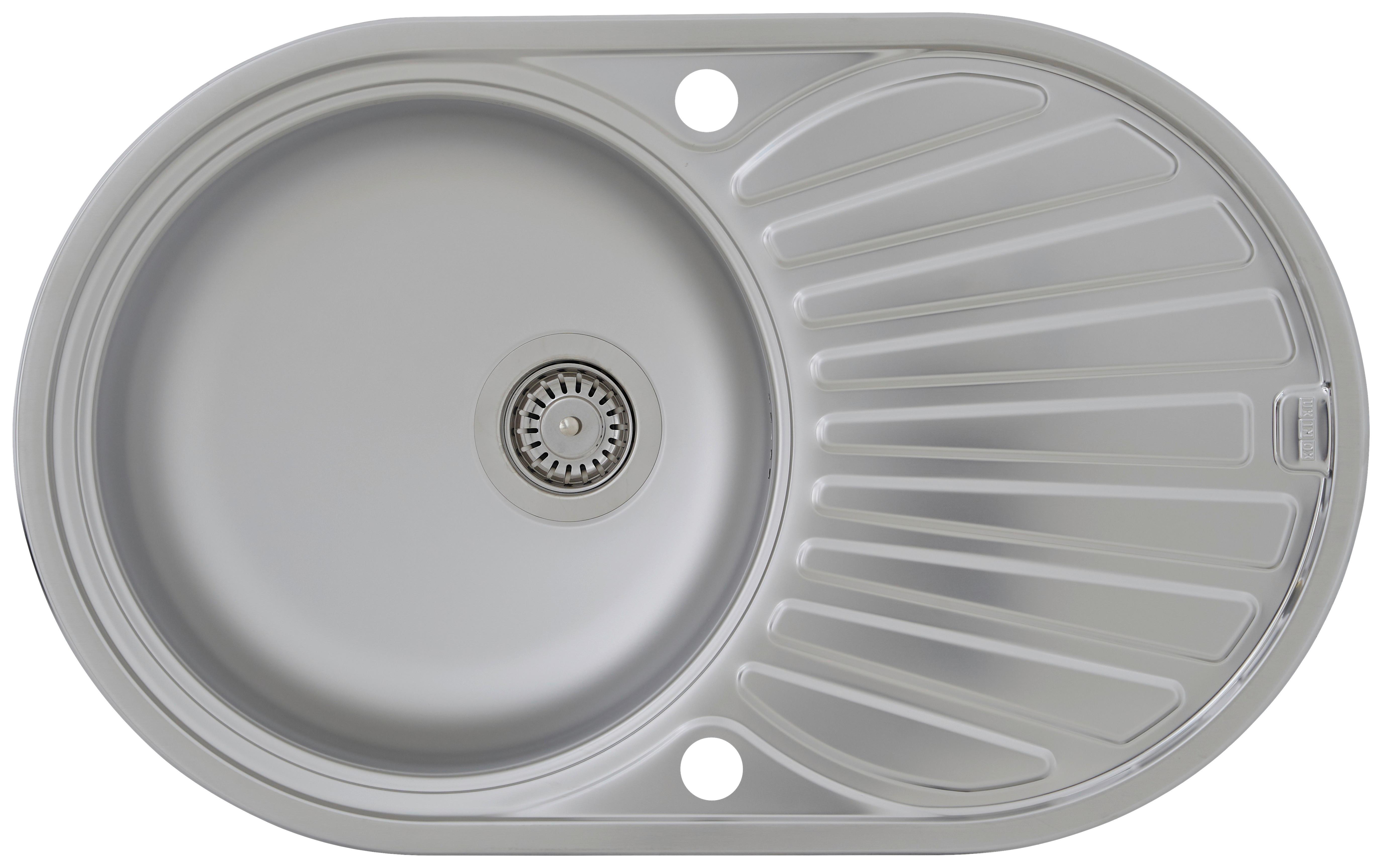 Spüle Respekta Einbauspüle 77x48 - Edelstahlfarben, Trend, Metall (77/20/48cm) - Respekta