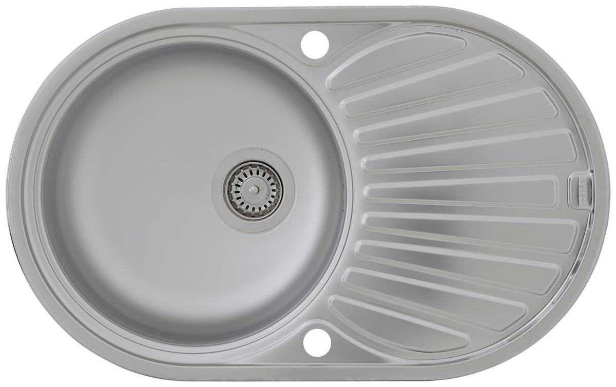 Spüle Respekta Einbauspüle 77x48 - Edelstahlfarben, Trend, Metall (77/20/48cm) - Respekta