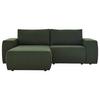 Ecksofa Looks Ii Grün Webstoff - Schwarz/Grün, Design, Textil (160/242cm) - LOOKS by W.Joop