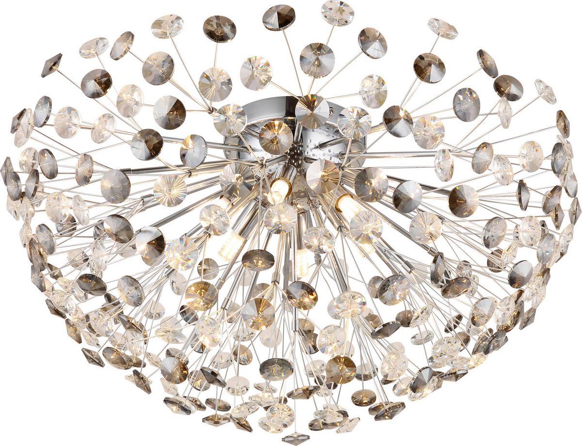 Led-deckenleuchte Cataleya - Klar/Goldfarben, Basics, Glas/Metall (65/32,5cm)