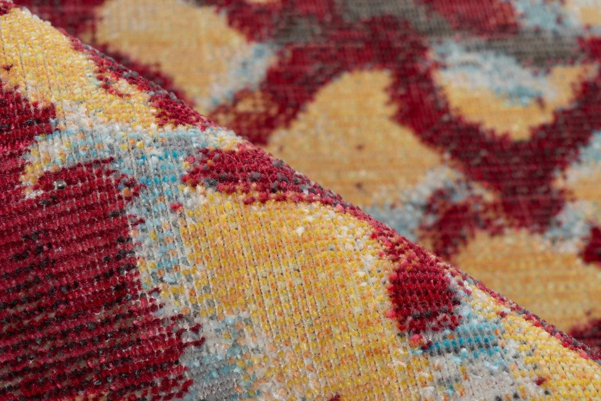 Teppich Dilan 400 80x150 Cm Dilan 400 - Rot/Multicolor, KONVENTIONELL, Textil (80/150cm)