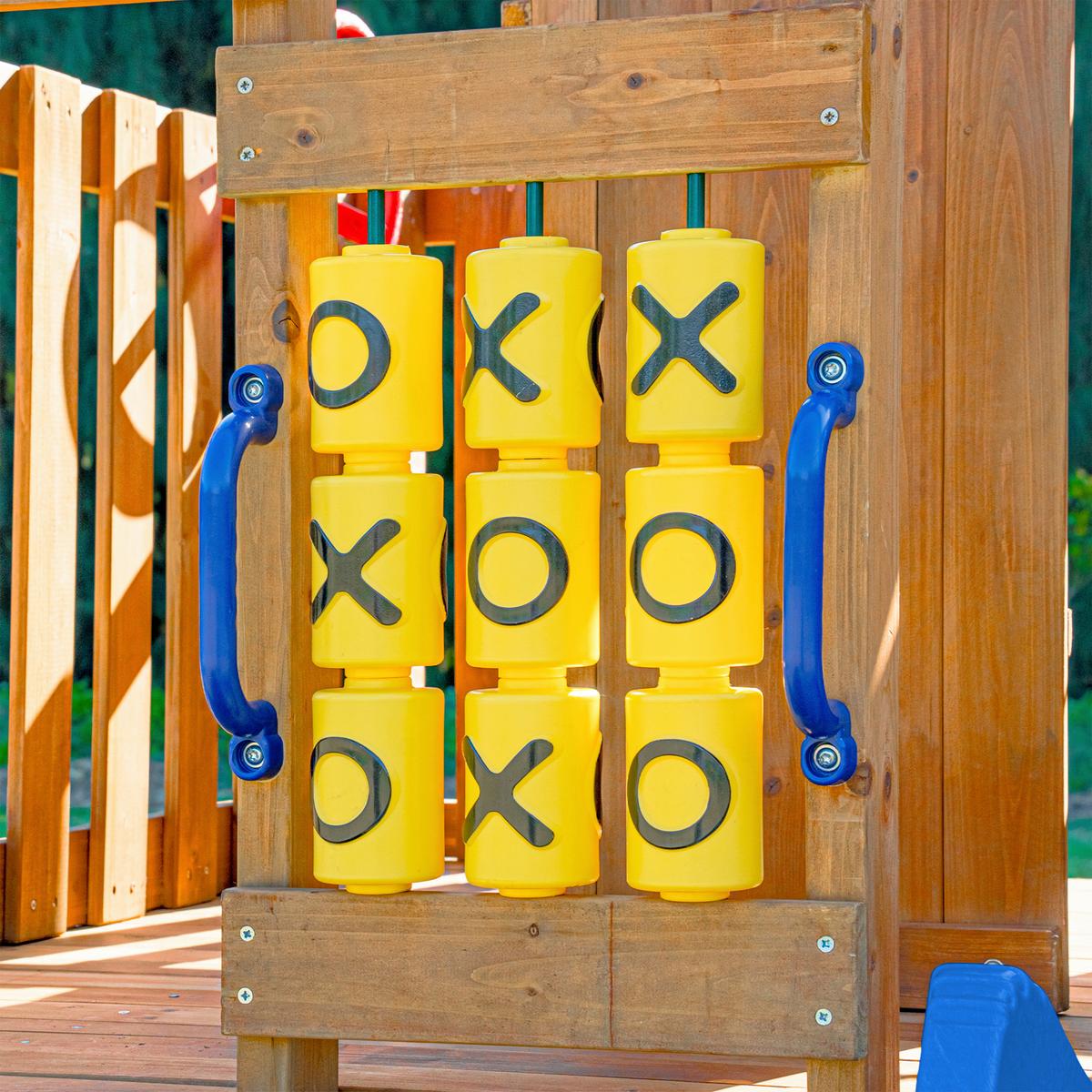Spielturm mit Rutsche Blau - Blau/Anthrazit, Basics, Holz/Kunststoff (435/410/305cm) - Ambia Garden