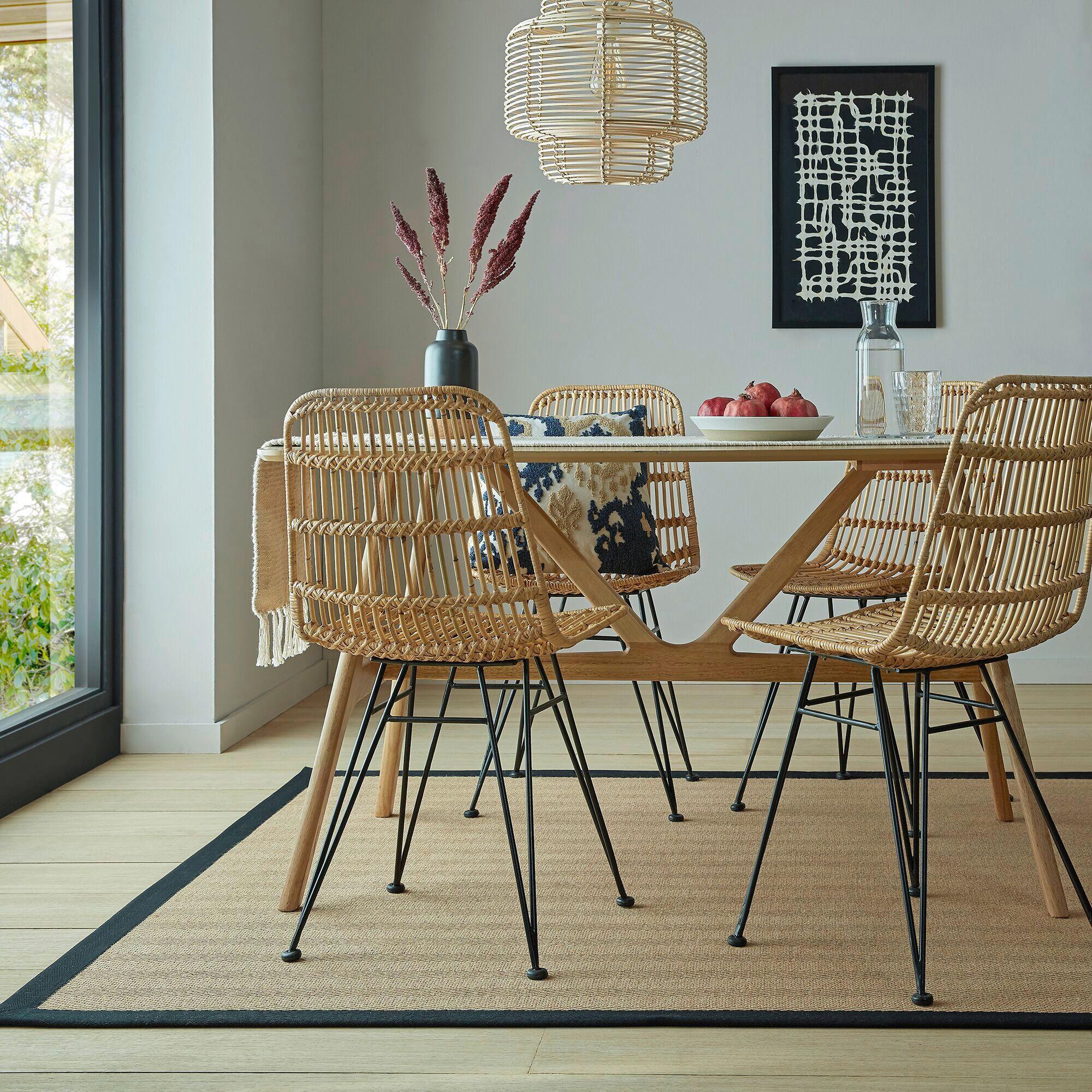Flachwebteppich Kira - Schwarz, KONVENTIONELL, Textil (160/230cm)