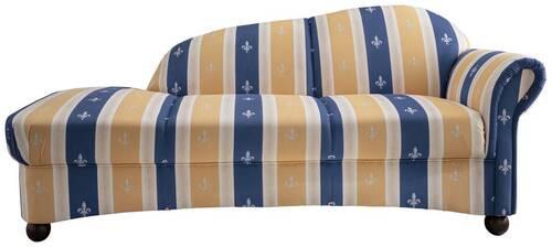 Ottomane Torello Blau B: 86 cm - Wengefarben/Blau, KONVENTIONELL, Textil (190/84/86cm) - Livetastic