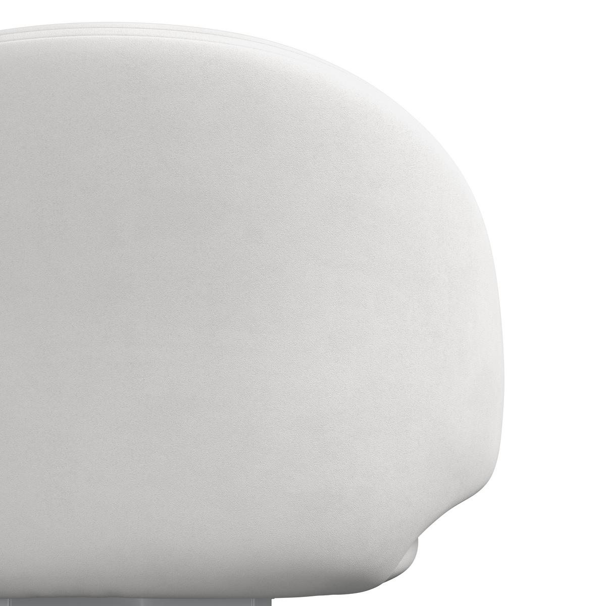 Židle s područkami Adele, krémová - bílá/krémová, Moderní, kov/textil (62/52/84cm) - Bessagi Home