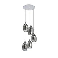 Hängeleuchte 35-60198 - Chromfarben, Design, Metall (35/35/125cm)