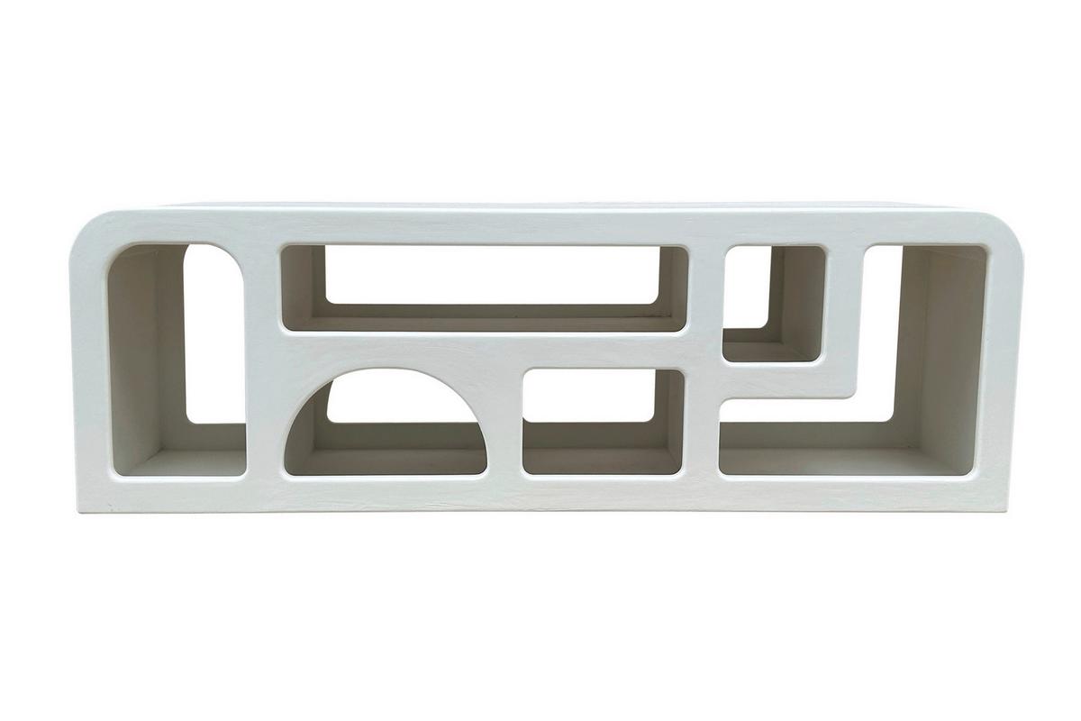 LOWBOARD Weiß B: 160cm - Weiß, Design, Holzwerkstoff/Stein (160/50/40cm) - MID.YOU