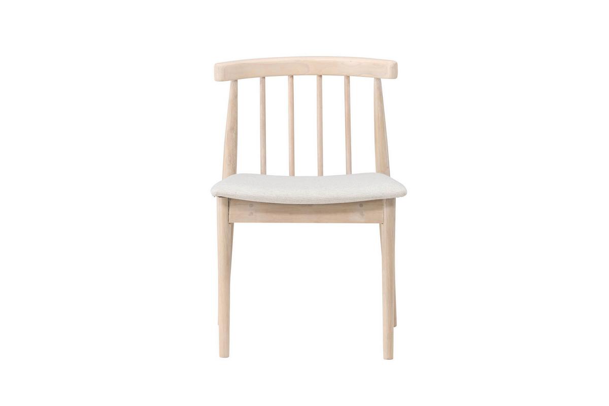 STUHL Flora, Weiß B: 50 cm - Weiß, MODERN, Holz/Textil (50/78/46cm) - Livetastic