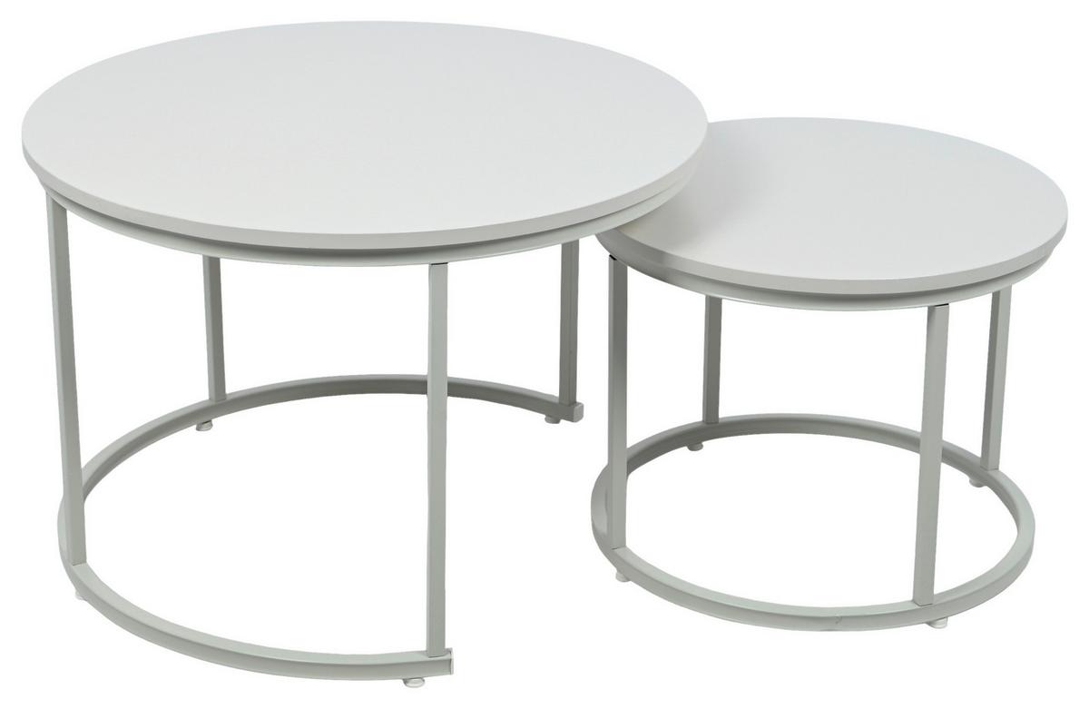 Couchtisch Metall Couple Kaschmirfarben - Kaschmir, MODERN, Holzwerkstoff/Metall (70/50/70/50/47/39cm)
