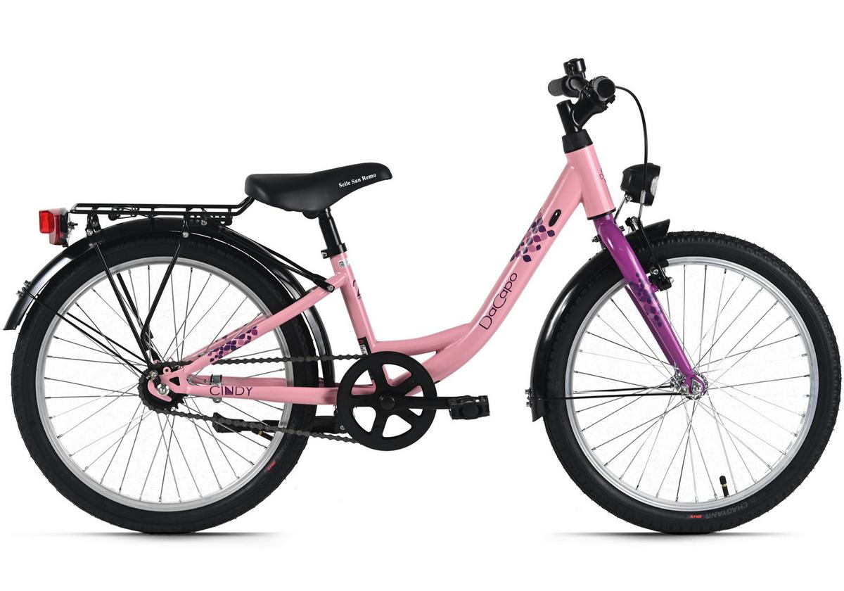 Dacapo Kinderfahrrad Cindy Rosa - Pink, Basics, Metall