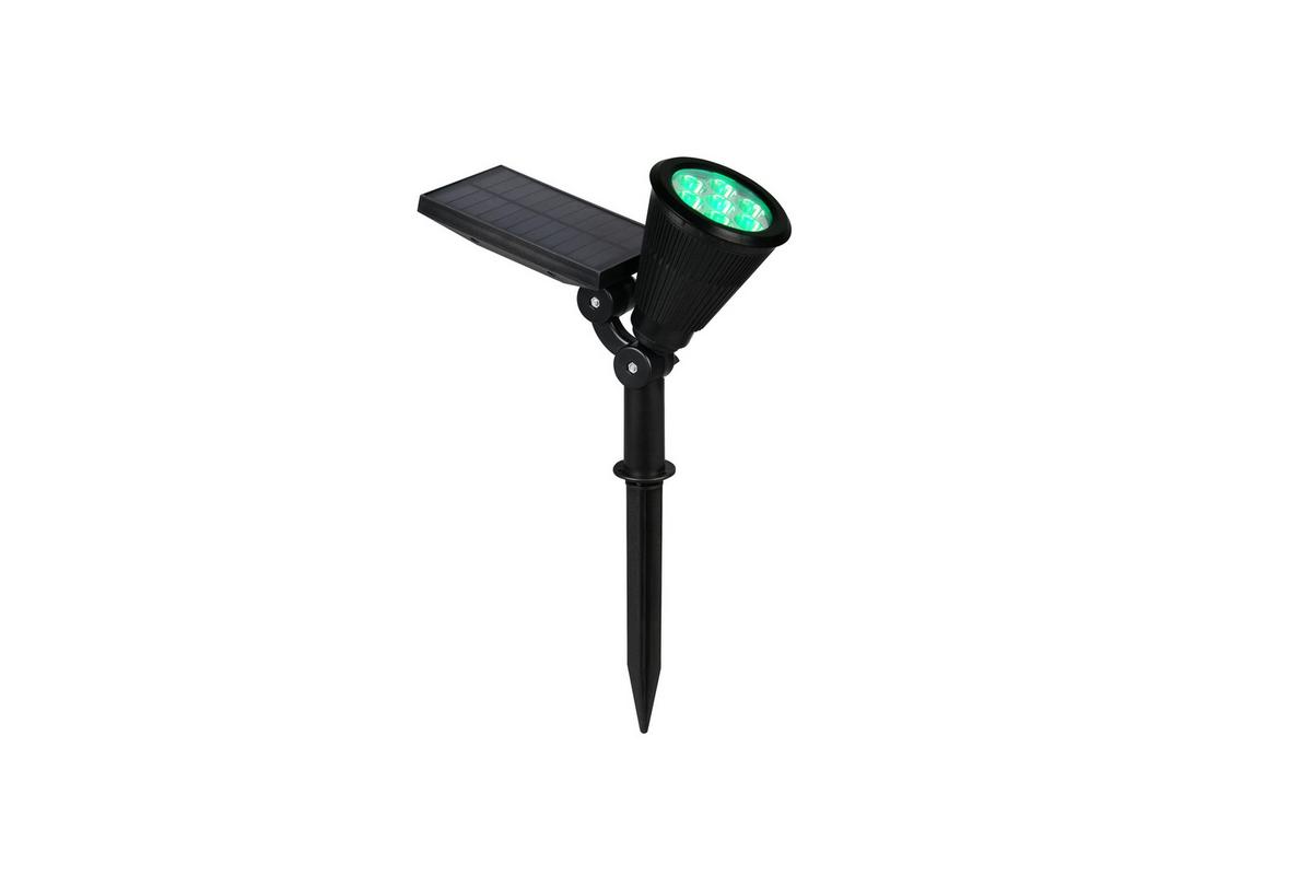 Solarleuchte Festival Schwarz L: 9 cm - Schwarz, KONVENTIONELL, Kunststoff (9/36/24cm)