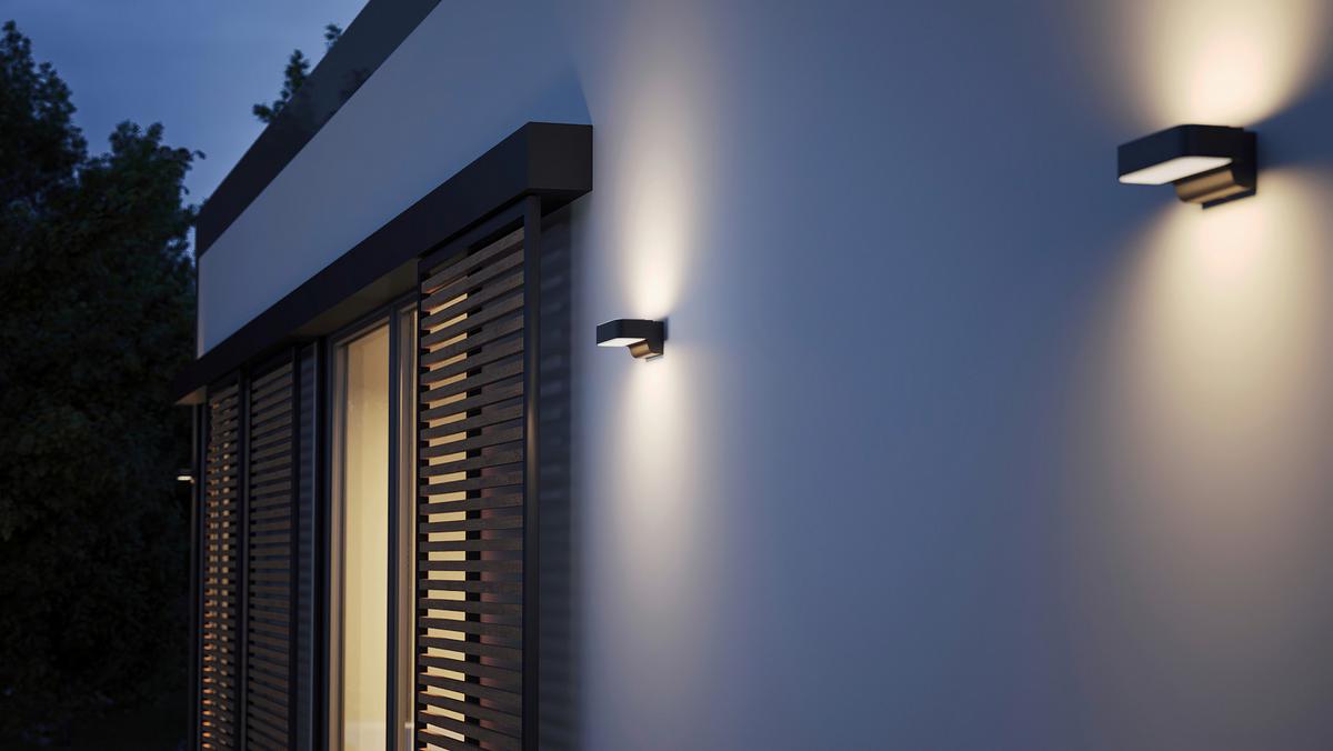 Außenwandleuchte Außenleuchte L 810 Sc - Anthrazit, Basics, Kunststoff/Metall (14,5/23/9,1cm) - Steinel