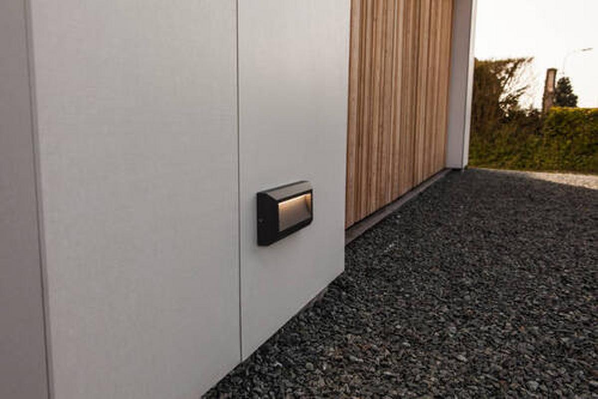 Außenwandleuchte Helena 10,5w Aluminium, Wandmontage - Anthrazit, Design, Metall (10,10cm)
