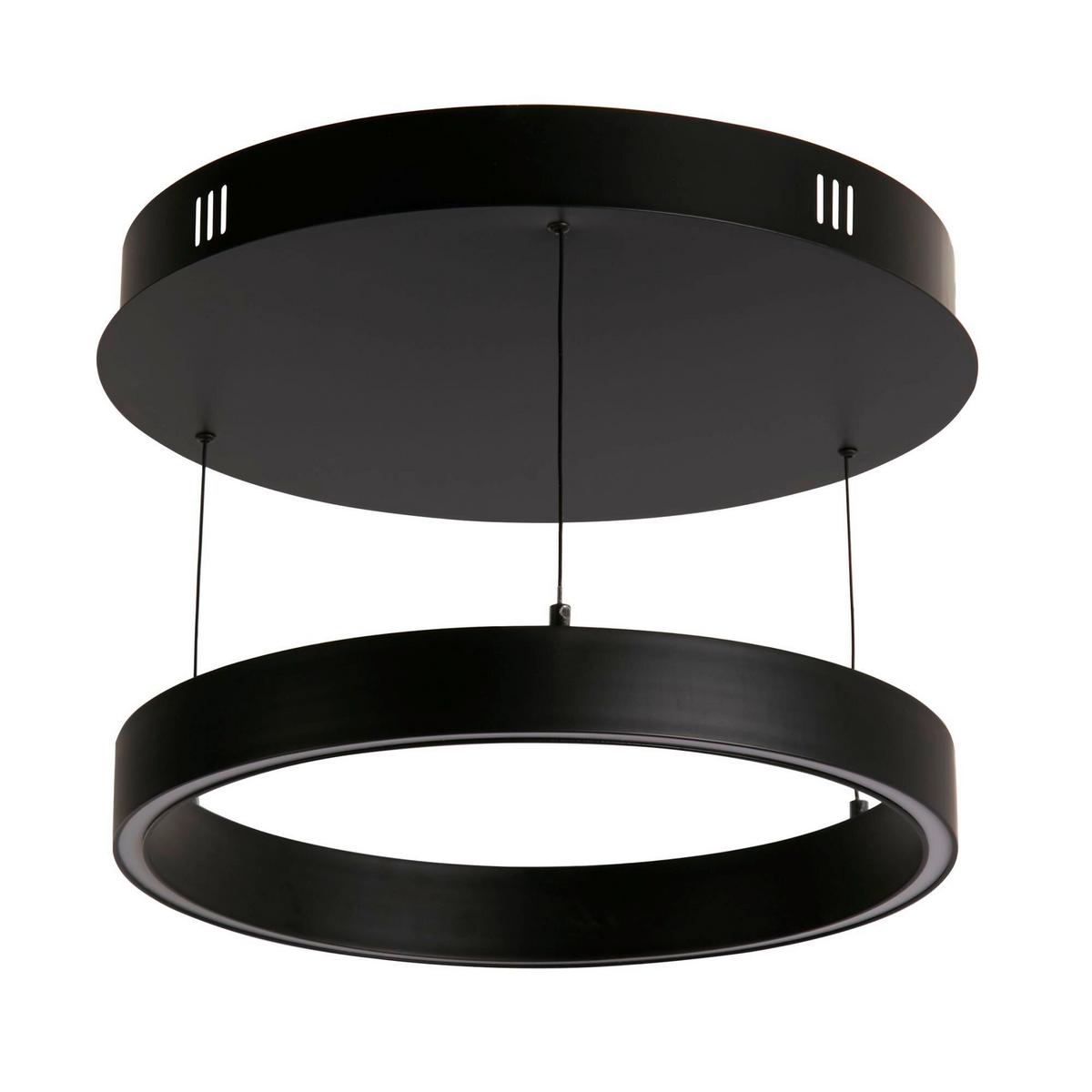 Led-hängeleuchte 30410bk - Schwarz, Basics, Metall (44/12.5cm)