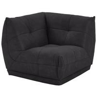 Modul Sofa Giselle Ecke B: 105 Cm Schwarz - Schwarz, Trend, Textil (105/80/105cm) - Livetastic