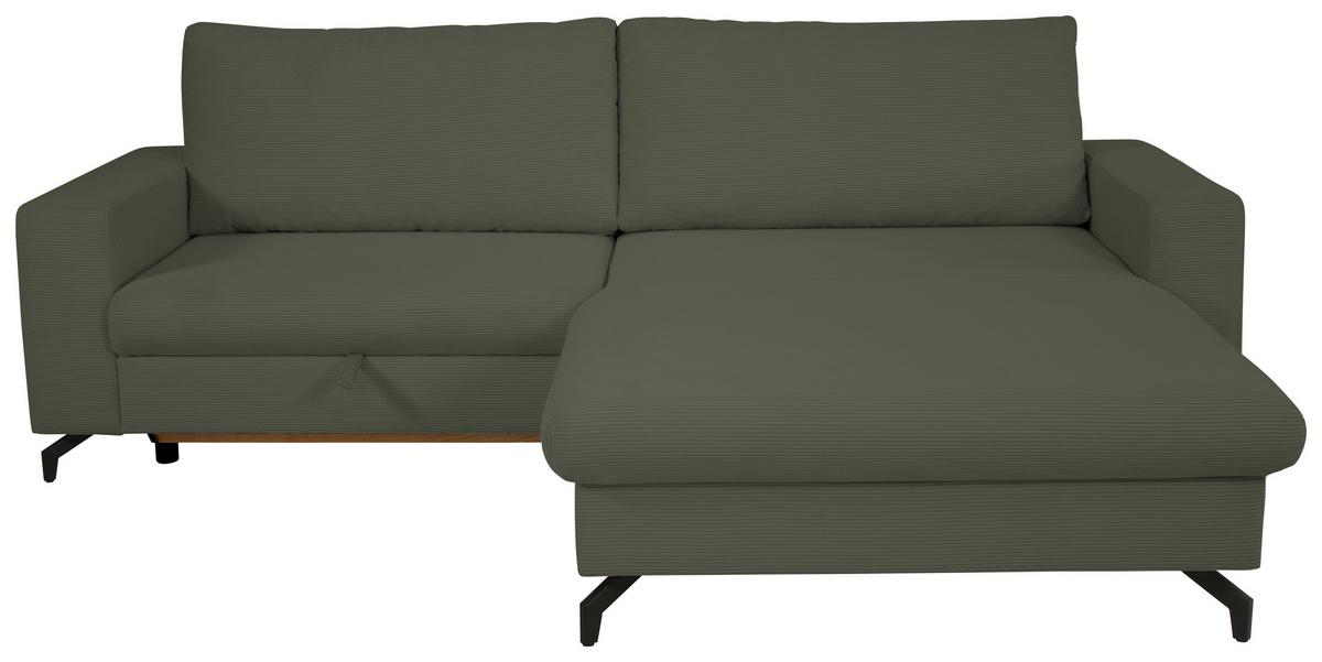 Ecksofa Clara Hellgrün B: 240 Cm - Hellgrün, MODERN, Textil (240/87/177cm)