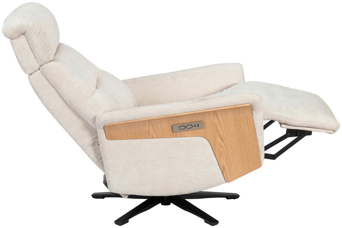 Fernsehsessel Rio - Eichefarben/Beige, MODERN, Holz/Textil (75/106/87cm)