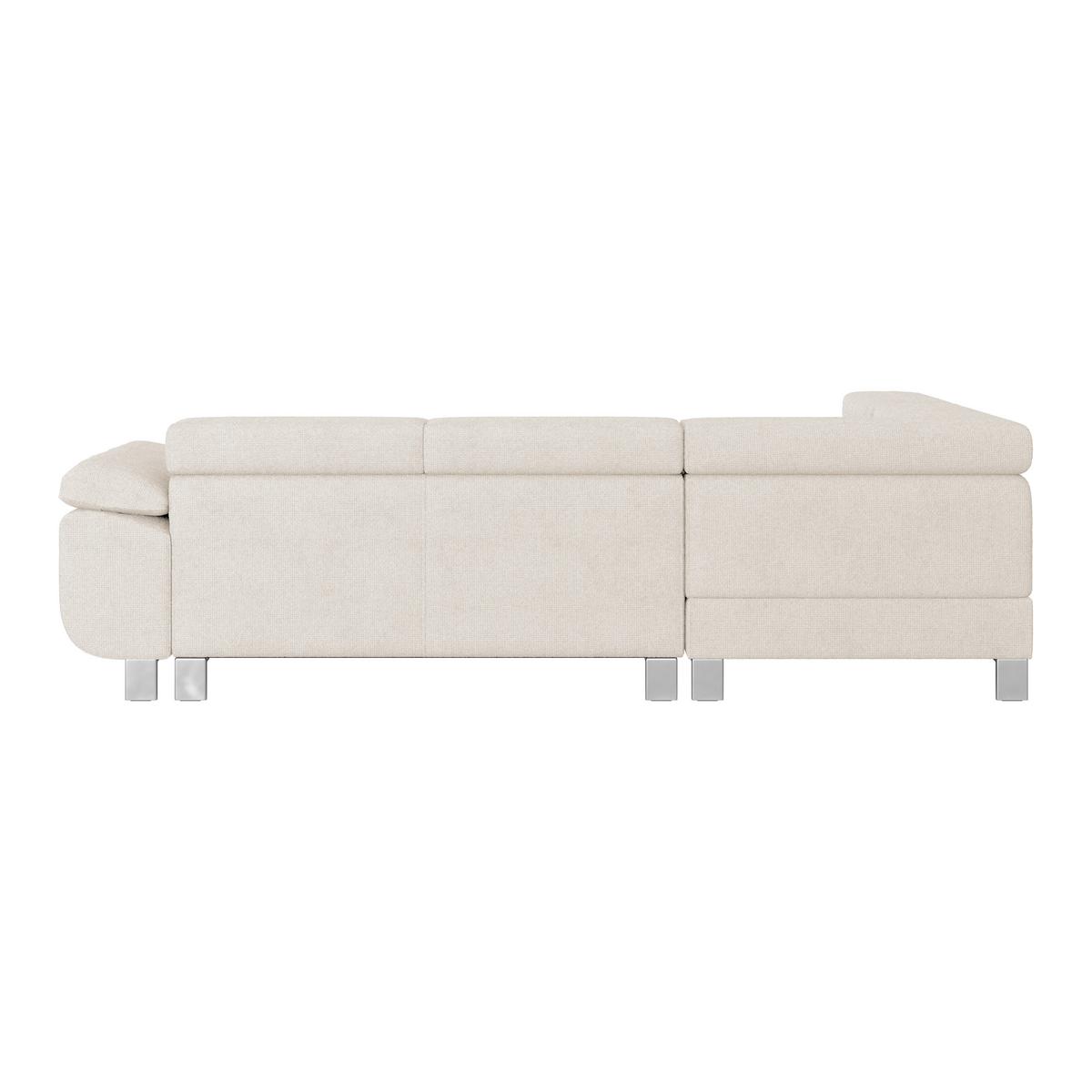 Ecksofa mit Schlaffunktion & Bettkasten Savona Perlmutt - Perlmutt, MODERN, Textil (230/270cm) - Ondega
