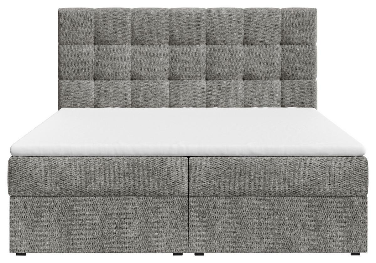 BOXBETT Oslo Anthrazit 160x200cm - Anthrazit/Schwarz, MODERN, Holz/Kunststoff (160/200cm) - MID.YOU
