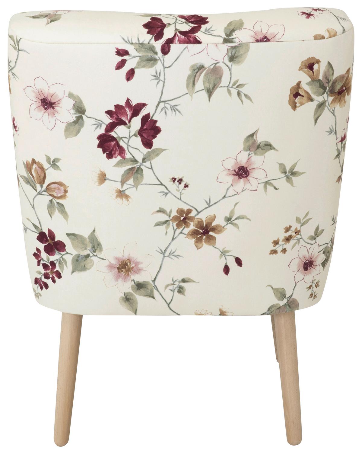 Sessel Fiona - Buchefarben/Weiß, Design, Textil (58/78/68cm) - Max Winzer