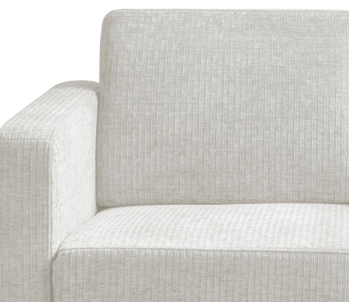 Schlafsofa Mia Mikrofaser Creme, B: 159 Cm - Chromfarben/Creme, Basics, Textil (159/88/87cm) - Livetastic