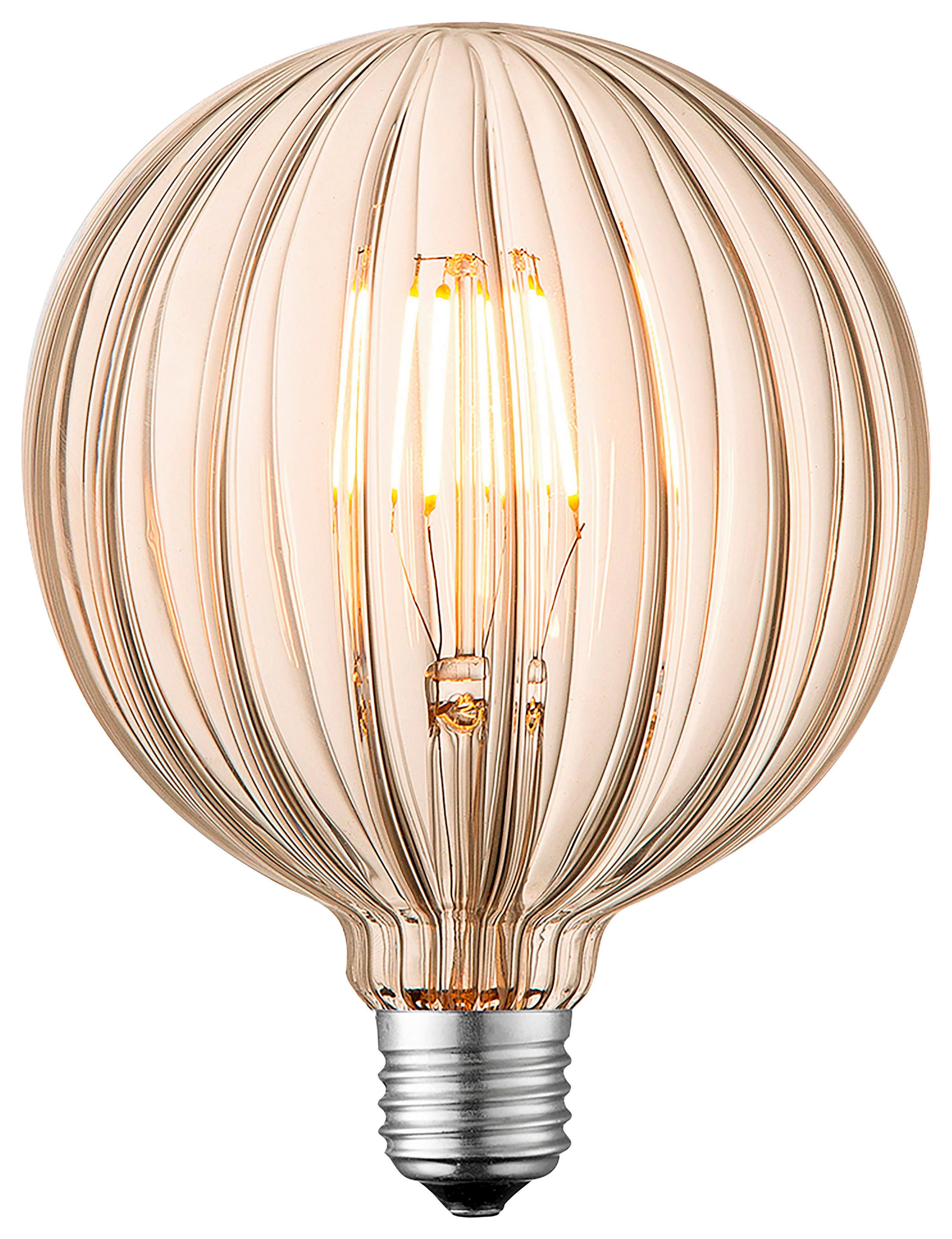 LED dekorační žárovka Diy, E27, 4 Watt - jantarové barvy, Moderní, kov/sklo (12,5/12,5/17cm)