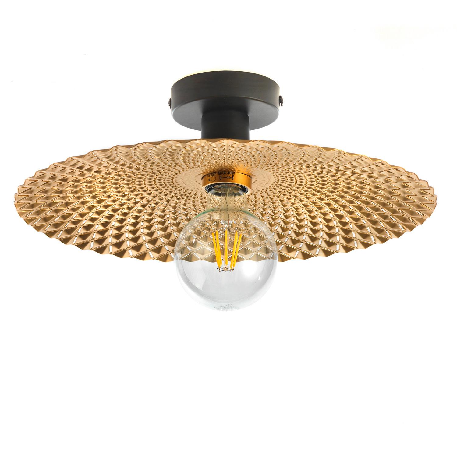 Deckenleuchte 5027/Plm - Goldfarben/Schwarz, Design, Metall (38/20cm)