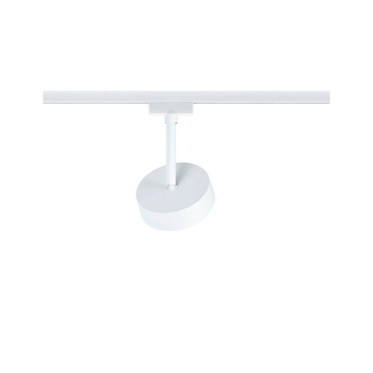 SCHIENENSYSTEM-STRAHLER Urail Spot Circle Weiß D: 10cm - Weiß, Basics, Metall (10/14.7cm) - Paulmann