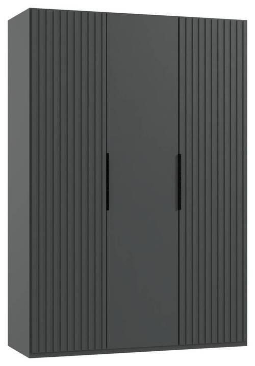 Drehtürenschrank Andorra Graphitfarben B: 150 Cm - Graphitfarben, MODERN, Holzwerkstoff (150/216/58cm) - MID.YOU