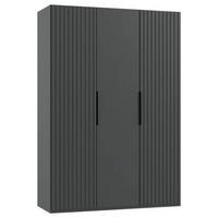 Drehtürenschrank Andorra Graphitfarben B: 150 Cm - Graphitfarben, MODERN, Holzwerkstoff (150/216/58cm) - MID.YOU