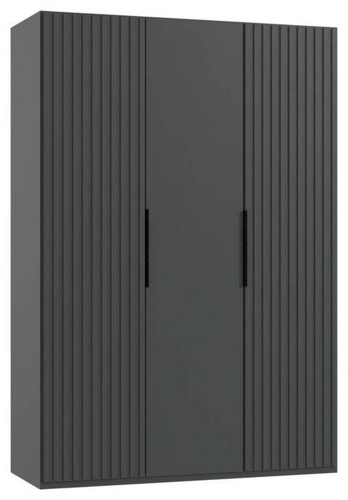 Drehtürenschrank Andorra Graphitfarben B: 150 Cm - Graphitfarben, MODERN, Holzwerkstoff (150/216/58cm) - MID.YOU