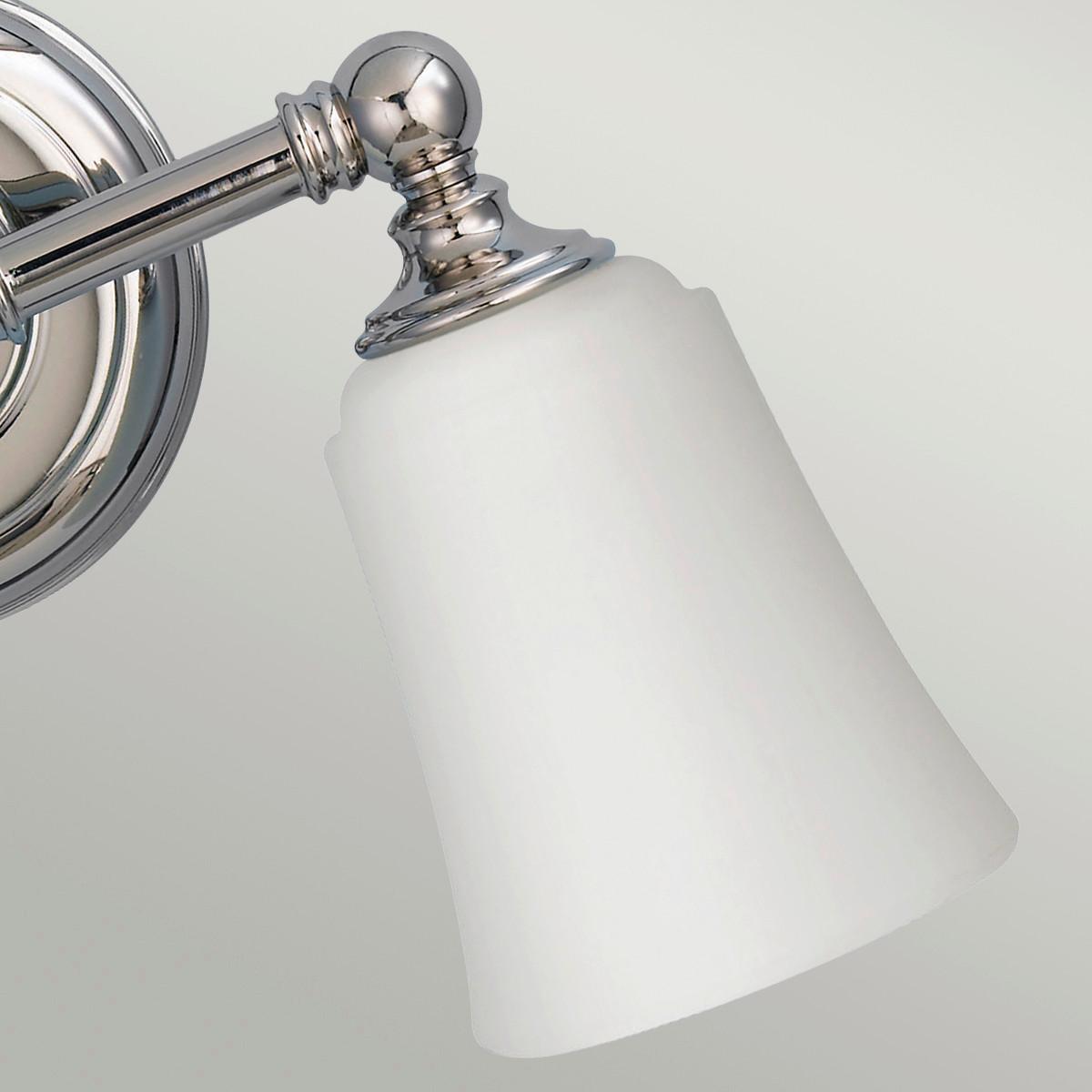Bad-wandleuchte Hugolake Ip44 2-Flammig In Chromfarben - Chromfarben, Design, Glas/Metall (33/24.8/15.2cm) - Elstead Lighting